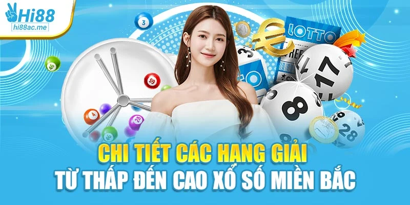 Chi tiết các hạng giải từ thấp đến cao xổ số miền bắc