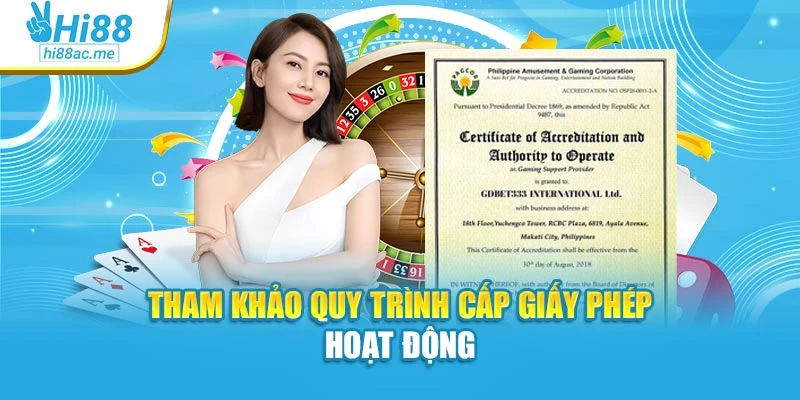 Tham khảo quy trình cấp giấy phép hoạt động