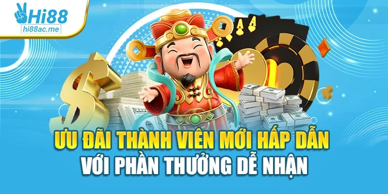 Ưu đãi thành viên mới hấp dẫn với phần thưởng dễ nhận
